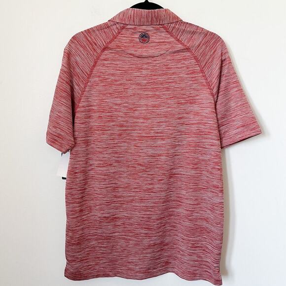 NWT Flag & Anthem Men MadeFlex Performance Golf Polo Shirt Red Small UPF Stretch - Picture 6 of 12